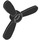 Duplo Black Propeller with 3 Blades (15211)