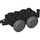 Duplo Black Train Wagon 2 x 4 with Dark Gray Wheels (54804)