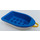 Duplo Blue Boat with Yellow Tow Loop (4677)