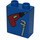 Duplo Blue Brick 1 x 2 x 2 with Drill and Wrench without Bottom Tube (4066 / 42657)