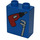 Duplo Blue Brick 1 x 2 x 2 with Drill and Wrench without Bottom Tube (41478)