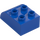 Duplo Blue Brick 2 x 3 with Curved Top (2302)