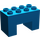 Duplo Blue Brick 2 x 4 x 2 with 2 x 2 Cutout on Bottom (6394)