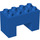 Duplo Bleu Brique 2 x 4 x 2 avec 2 x 2 Coupé sur Bas (6394)