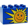 Duplo Blue Brick 2 x 4 x 2 with Happy Yellow Sun (31111 / 82875)