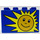 Duplo Blue Brick 2 x 4 x 2 with Happy Yellow Sun (31111 / 82875)