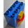 Duplo Blue Brick 2 x 4 x 3 with Red/Yellow Rotating Disc and Yellow Handle