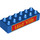 Duplo Bleu Brique 2 x 6 avec &#039;LEGO VILLE&#039; (52386 / 63157)