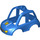 Duplo Bleu Auto Haut avec Police Badge (43626)
