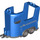 Duplo Blauw Paard Aanhangwagen 5 x 11 x 6 met Paard Hoofd en Strepen (87703)