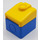 Duplo Blue Locomotive Nose Part with Yellow top (6409)