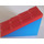 Duplo Blue Roofpiece Slope 33° 2 x 4 With Red Shingles