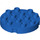 Duplo Bleu Rond assiette 4 x 4 avec Trou et Verrouillage Ridges (98222)