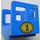 Duplo Blau Steam Motor Cabin mit number &#039;1&#039; im Gelb oval (älter, größer) (4544)