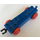 Duplo Blue Train Carriage 2 x 8 with Red Wheels and Movable Hook