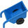 Duplo Blauw Wheelbarrow met Zwart Wielen (74661 / 88205)