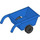 Duplo Blue Wheelbarrow with Black Wheels (74661 / 88205)