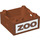 Duplo Box with Handle 4 x 4 x 1.5 with &#039;Zoo&#039; crate (47423 / 56437)