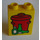 Duplo Palikka 1 x 2 x 2 jossa Garbage Can jossa Pyöreä Kahva ja Bottles ilman pohjaputkea (4066 / 42657)