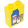 Duplo Steen 1 x 2 x 2 met Milk Carton en 2 Cups zonder buis aan de onderzijde (4066 / 82174)