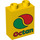 Duplo Klods 1 x 2 x 2 med Octan logo uden bundrør (4066 / 63026)