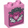 Duplo Brick 1 x 2 x 2 with pink heart in hands sign with Bottom Tube (15847 / 33356)