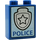 Duplo Brick 1 x 2 x 2 with Police Badge without Bottom Tube (54666 / 90359)