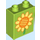 Duplo Brick 1 x 2 x 2 with Sunflower (4066)