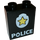 Duplo Brick 1 x 2 x 2 with Yellow Star on Police Badge without Bottom Tube (4066 / 45733)