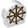 Duplo Steen 1 x 3 x 2 met Ronde Top met Boat Wiel met uitgesneden zijkanten (14222)