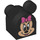 Duplo Brick 2 x 2 Curved with Ears and Minnie Mouse (16135)