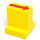 Duplo Brick 2 x 2 x 2 with 1 x 2 Center with Red Straight Arrow (6442 / 81862)