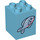 Duplo Brick 2 x 2 x 2 with Blue Fish (24988 / 31110)