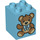 Duplo Brick 2 x 2 x 2 with Teddy Bear with bow (31110 / 37375)