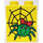 Duplo Brick 2 x 2 x 2 with web and green spider wearing bow (31110)