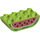 Duplo Backstein 2 x 4 mit Gebogen Unterseite mit Watermelon Unterseite (77959 / 98224)