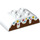 Duplo Backstein 2 x 4 mit Gebogen Sides mit Chocolate cake (66024 / 98223)