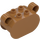 Duplo Brick 2 x 4 x 2.5 Curved with Ears and Bear (1391)