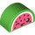 Duplo Brick 2 x 4 x 2 with Curved Top with Watermelon Face (31213 / 101567)