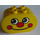 Duplo Brick 2 x 4 x 2 with Rounded Ends with Face with Red Nose and Dimples (6448)