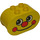 Duplo Brick 2 x 4 x 2 with Rounded Ends with Face with Red Nose and Dimples (6448)