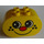 Duplo Kostka 2 x 4 x 2 s Zaoblené konce s Smiley Červená Nos Tvář s freckles (6448)