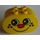 Duplo Brick 2 x 4 x 2 with Rounded Ends with Smiley red nose face with freckles (6448)