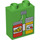 Duplo Vert clair Brique 1 x 2 x 2 avec Bouteille et 2 Jars of Pills sans tube à l&#039;intérieur (4066 / 95445)