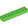 Duplo Bright Green Brick 2 x 10 (2291)