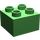 Duplo Fel groen Steen 2 x 2 (3437 / 89461)