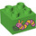 Duplo Vert clair Brique 2 x 2 avec pink et Jaune Caterpillar (3437 / 16121)