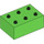Duplo Bright Green Brick 2 x 3 (87084)