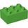 Duplo Bright Green Brick 2 x 3 (87084)