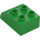 Duplo Bright Green Brick 2 x 3 with Curved Top (2302)